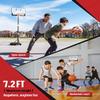Seray Kids Basketball Hoop Outdoor 3.2-7.2FT 10s-Quick-Adjust, Swimming Pool Basketball Hoop for Kid/Adult/Toddler in Poolside/Backyard/Driveway/Indoor, 29 in Shatterproof Backboard and Enlarged Base view 4
