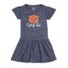 Little King NCAA Infant Girls Knobby Dress-Cutest Fan-Auburn-Heathered Navy-12 Months view 3