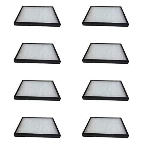 8 Pack 20 x 14 x 1.25 of Riker Display Cases for Collectibles Arrowheads & Trade Shows