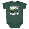 Xtreme Apparrel UK - Future Race Car Driver Kid's Bodysuit for Open Wheel Formula Racing Fans (Green, 18M) view 1