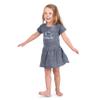 Little King NCAA Toddler Girls Knobby Dress-Cutest Fan-Penn State-Heathered Navy-3T view 1