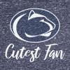 Little King NCAA Toddler Girls Knobby Dress-Cutest Fan-Penn State-Heathered Navy-3T view 3