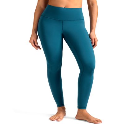 Colorfulkoala Women's High Waisted Tummy Control Workout Leggings Full Length Ultra Soft Yoga Pants 28" (XL, Dark Teal)