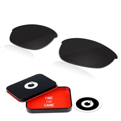 OWORK 1.8MM Polycarbonate Replacement Lenses for Oakley Half Jacket 63mm Sunglass - Matte Black