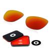 OWORK 1.8MM Polycarbonate Replacement Lenses for Oakley Frogskins Lite OO9374 63mm Sunglass - Fire Red view 1