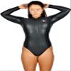 A Vebodi | Wetsuit Women Shorty | 1.5mm SMOOTHSKIN Neoprene | Long Sleeve Front Zip | (Medium) view 1