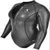 A Vebodi | Wetsuit Women Shorty | 1.5mm SMOOTHSKIN Neoprene | Long Sleeve Front Zip | (Medium) view 3