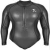 A Vebodi | Wetsuit Women Shorty | 1.5mm SMOOTHSKIN Neoprene | Long Sleeve Front Zip | (Medium) view 4