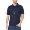 Dninmim Men's Solid Casual Short-Sleeved Collared Polo Shirt Summer Business Sports Hiking Fishing T-Shirt Light Purple view 3