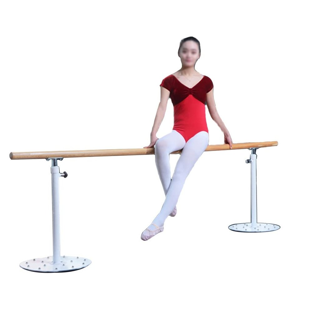 Ballet Barre Adult and Children's Suction Cup Ballet Barre, Adjustable Wooden Handle, Suitable for Dance Rooms/Fitness (Size : 2M/6.6FT)
