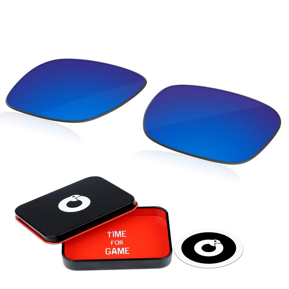 OWORK 1.8MM Polycarbonate Replacement Lenses for Oakley Holbrook XL OO9417 59mm Sunglass - Ice Blue