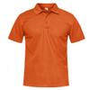 Dninmim Men's Solid Casual Short-Sleeved Collared Polo Shirt Summer Business Sports Hiking Fishing T-Shirt Orange view 1