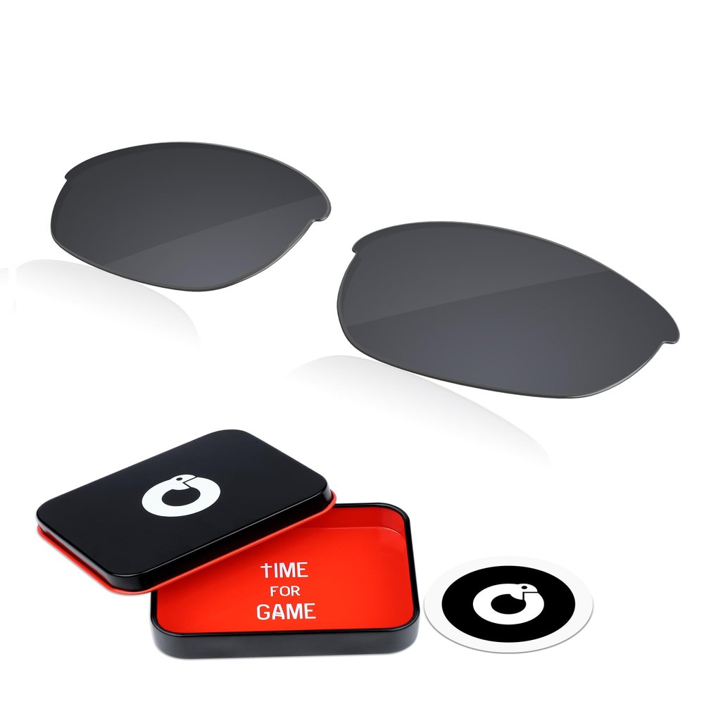 OWORK 1.8MM Polycarbonate Replacement Lenses for Oakley Half Jacket 2.0 OO9144 62mm Sunglass - Iridium Black