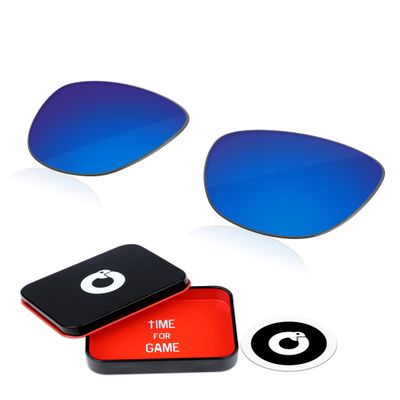 OWORK 1.8MM Polycarbonate Replacement Lenses for Oakley Frogskins Lite OO9374 63mm Sunglass - Ice Blue