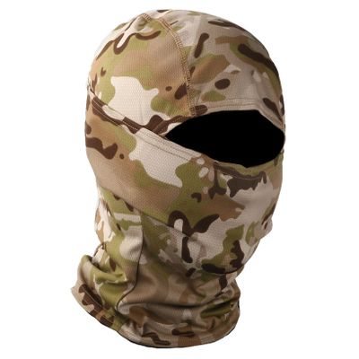 Tactical Camouflage Balaclava Full Face Mask Cycling Protection Quick Drying Mask Camouflage Outdoor Turban Breathable Hunting Bicycle Bandana Neck Gaiter,2*