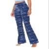BUBBLELIME 29"/31"/33"/35"/37" 4 Styles Women's High Waist Bootcut Yoga Pants - Basic Printed_Navy_CAMO XL-33 Inseam view 1