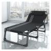 Oversize Chaise Lounge Outdoor, Sleeping Cots for Adults, Portable Reclining Chair for Beach Lawn Camping Pool Sun Tanning, Outdoor Adjustable 5-Position Folding Camping Cot, Folding Lounge Chaise Cha view 1