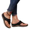 Hbeylia Orthopedic Flip Flops for Women with Arch Support Orthotic Sandals Thong Style Wedge Casual Walking Slippers Breathable Anti-Slip Slides for Women Dressy Summer Travel Beach view 3