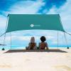 EasierHike Beach Shade Tent, 7  7.15 Ft Portable Easy Pop Up Beach Canopy, UPF50+ Sun Protection Shelter, Windproof & Water Resistant, Stable with 4 Sandbags & Windproof Cords, Perfect for Family view 1
