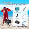 EasierHike Beach Shade Tent, 7  7.15 Ft Portable Easy Pop Up Beach Canopy, UPF50+ Sun Protection Shelter, Windproof & Water Resistant, Stable with 4 Sandbags & Windproof Cords, Perfect for Family view 4