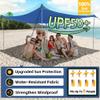 EasierHike Beach Shade Tent, 10  10 Ft Portable Easy Pop Up Beach Canopy, UPF50+ Sun Protection Shelter, Windproof & Water Resistant, Stable with 4 Sandbags & Windproof Cords, Perfect for Family view 2