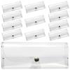 Angoily Transparent Eyeglasses Case 12pcs Sunglasses Clear Bag Buckle Portable Anti-scratch Eyeglass Box Lightweight Eyewear Sleeve Box for Travel view 1