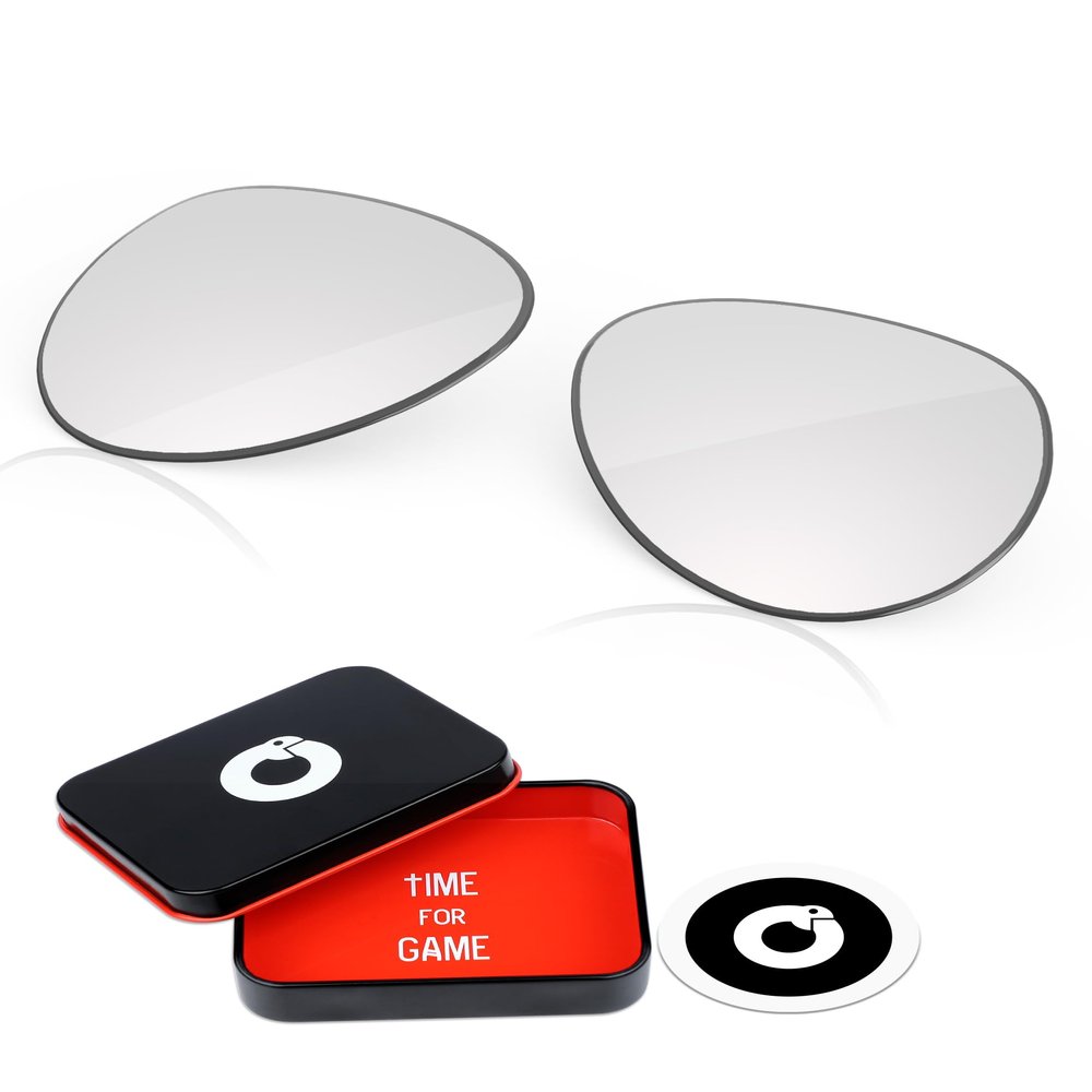 OWORK 1.8MM Polycarbonate Replacement Lenses for Oakley Tie Breaker OO4108 Sunglass - Adapt Grey Photochromic