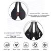 Soyeacrg Carbon Fiber Bicycle Saddle for Men Women with Central Relief Zone & Carbon Rail & Comfortable Memory Foam & Ergonomics Design & Breathable Shock Absorbing Waterproof,Black view 2