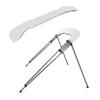 MSC 3 Bow 4 Bow Bimini Top Boat Cover with Rear Support Pole and Storage Boot(White,4 Bow 8'L x 54" H x 97"-103" W) view 3
