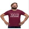 5X-Large Maroon Mens Dad Like Mom Only Funner Funny Idea T-Shirt view 1