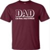 5X-Large Maroon Mens Dad Like Mom Only Funner Funny Idea T-Shirt view 2