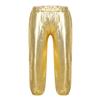 YEAHDOR Kids Girls Boys Sequins Hip Hop Jazz Dance Costumes Street Dance Pants Competition Trousers Metallic Gold 14-16 view 1