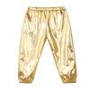 YEAHDOR Kids Girls Boys Sequins Hip Hop Jazz Dance Costumes Street Dance Pants Competition Trousers Metallic Gold 14-16 view 3