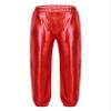 YEAHDOR Kids Girls Boys Sequins Hip Hop Jazz Dance Costumes Street Dance Pants Competition Trousers Metallic Red 14-16 view 1