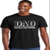 3X-Large Black Mens Dad Like Mom Only Funner Funny Idea Deluxe Soft T-Shirt view 2