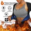 BODYSUNER Sauna Suit for Women Sweat Vest Full Body Waist Trainer 3 in 1 Slimming Shaper Workout with Sleeve Shorts XL view 2