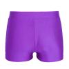 TiaoBug Kids Girls Dance Sports Shorts Activewear Ballet Gymnastics Booty Shorts Running Workout Yoga Shorts Pants Purple A 7-8 view 3