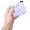 Sanrio Sanrio0083 Clear Multi Case, SS Size, Friends, Small Items, Includes Carabiner, Airpods Pro Case, Keys, Pass Case, Commuting to Work or School, Adults, Children, Chromi (SRTZ-075), One Size view 2
