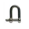 1/2" D Shackle Stainless Steel D Paracord Rigging Marine - 1 Pc view 2