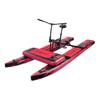 Spatium Sup Water Bike 2.0 Inflatable Pedal Boat Kayak Water Bicycles for Lake Fishing Pedal Boat More Stable and Easy to Drive on Water Red with Black view 1