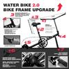 Spatium Sup Water Bike 2.0 Inflatable Pedal Boat Kayak Water Bicycles for Lake Fishing Pedal Boat More Stable and Easy to Drive on Water Red with Black view 3