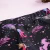 TiaoBug Kids Girls Dance Sports Shorts Activewear Ballet Gymnastics Booty Shorts Running Workout Yoga Shorts Pants Leaf Black A 10-12 view 2