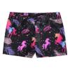 TiaoBug Kids Girls Dance Sports Shorts Activewear Ballet Gymnastics Booty Shorts Running Workout Yoga Shorts Pants Leaf Black A 10-12 view 4