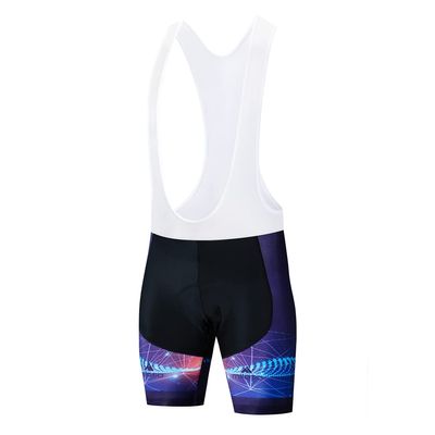 Uriah Men's Cycling Bib Shorts White 3D Coolmax Gel Padded Black Tech Size L(CN)
