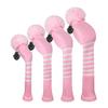 Scott Edward Knitted Golf Head Covers 4PCS Handmade Fit Well for Driver and Fairway Woods with Long Neck Pom Pom Golf Club Headcovers Set view 1