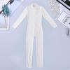 Yruioon Girls Mock Neck Long Sleeves Gymnastics Leotard Ballet Dance Tumbling Full Bodysuit Unitard Dancewear Ivory 9-10 Years view 3