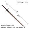 COSWOR 45" Broad Sword Medieval Scottish Claymore Highland Sword with Scabbard for Cosplay,Collection view 2