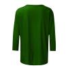 3/4 Sleeve T Shirts for Women Loose Fit Landscape Pattern Print Tops Three Quarter Sleeve Round Neck Blouses Pullover view 3