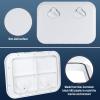 NovelBee Marine Deck Access Hatch,12-3/8" X 17-1/4" Boat Hatch Lid for Marine Caravan RV (White) view 3
