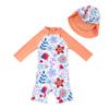 upandfast Baby Girls' Swimwear Sunsuits One Piece Swimsuits with Sun Hat UPF 50+ Sun Protection Infant Bathing Suits (Flower, 6-9 Months) view 1